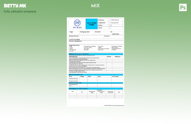 Модерен стил ПП КСО шаблон за работна дозвола на компанијата